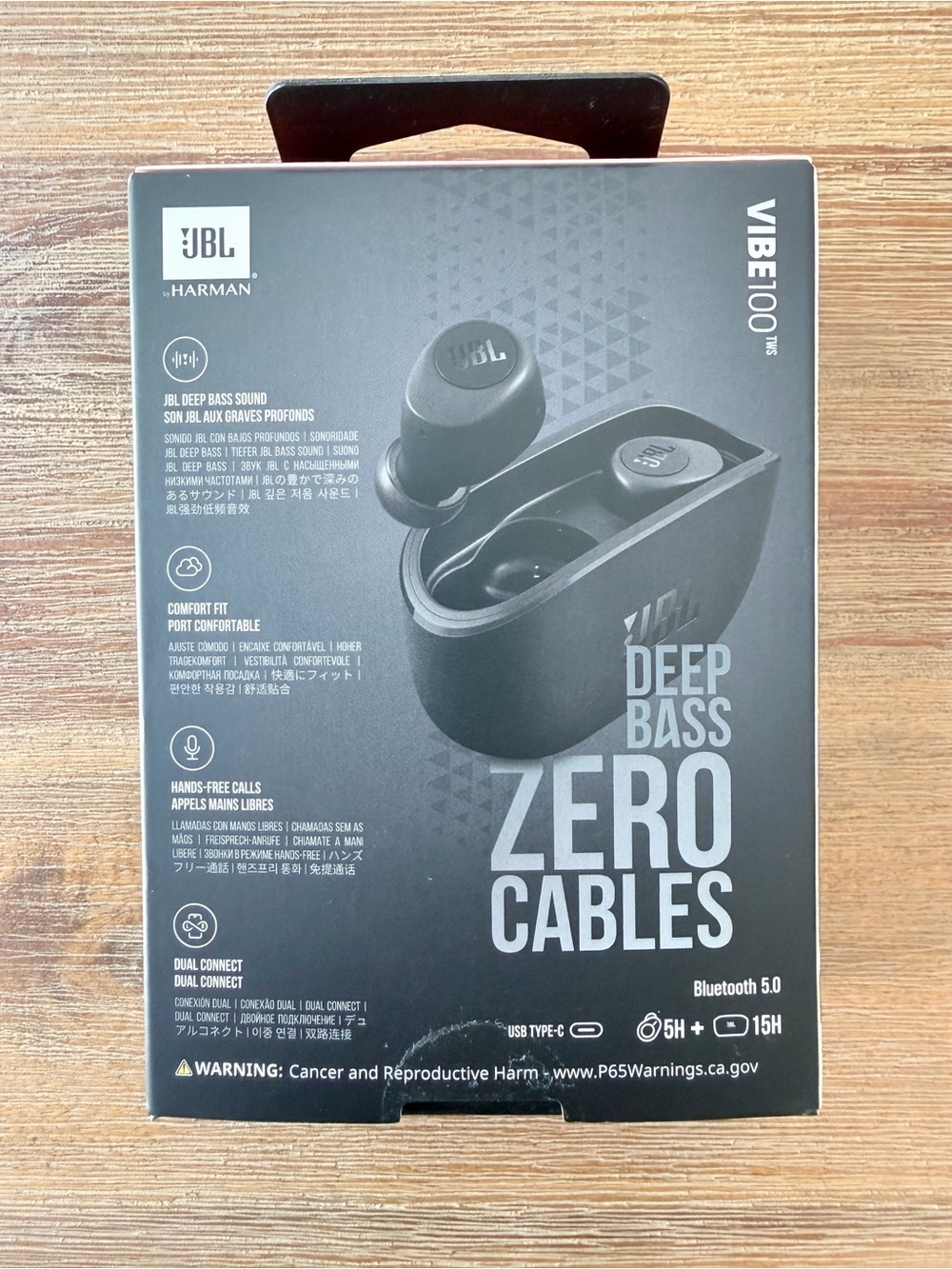JBL VIBE100 True Wireless Earbuds — Black - Picture 2 of 6